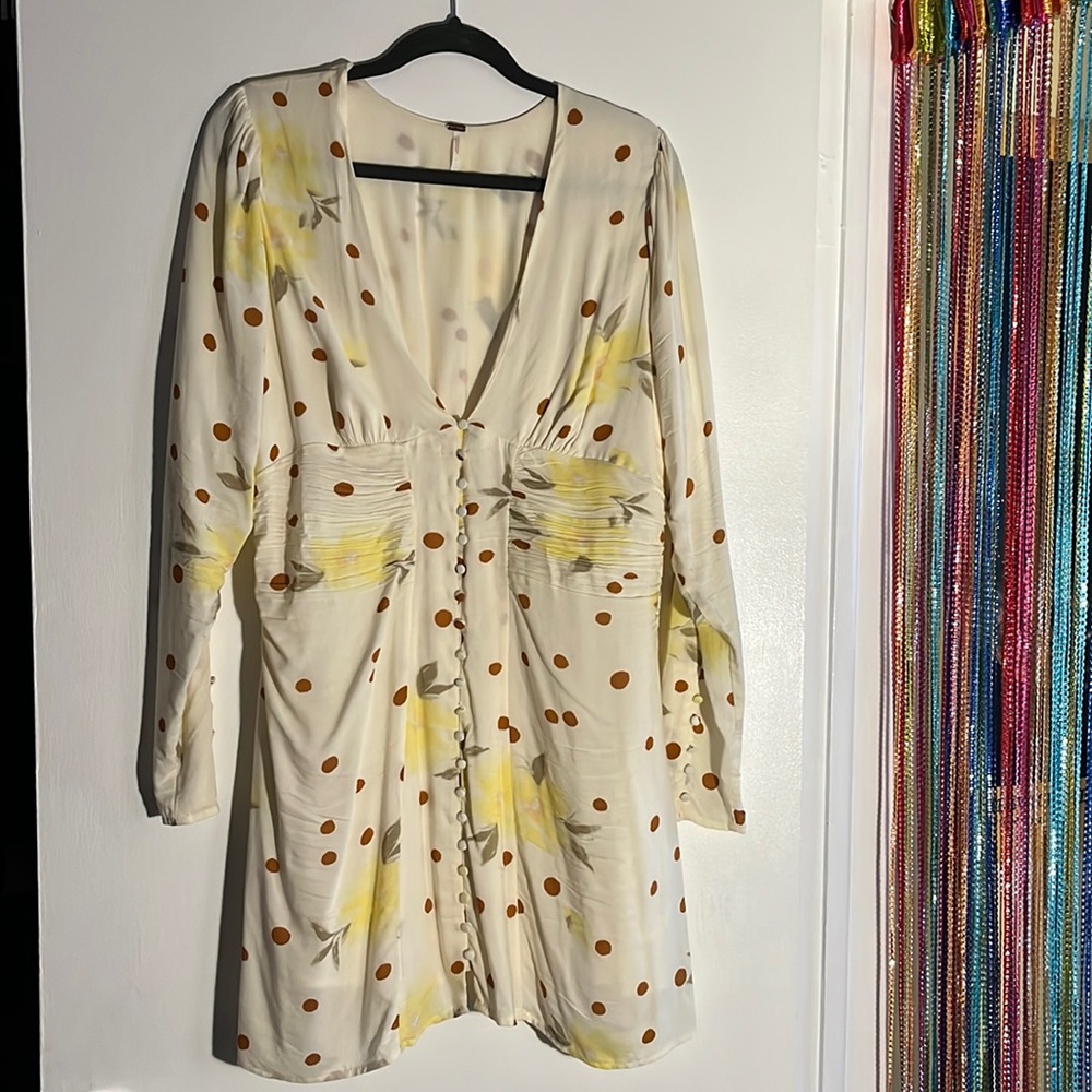 FLORAL POLKA DOT DRESS